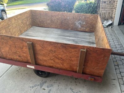 8x7 Utility Trailer with 3ft Sides & Tilt Option - New Tires, Plywood Deck for Snowmobiles/Motorcycles