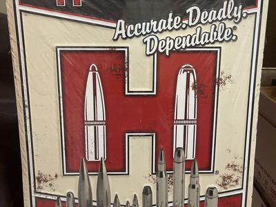 Decorative Hornady World Leader Tin Sign Item #99101