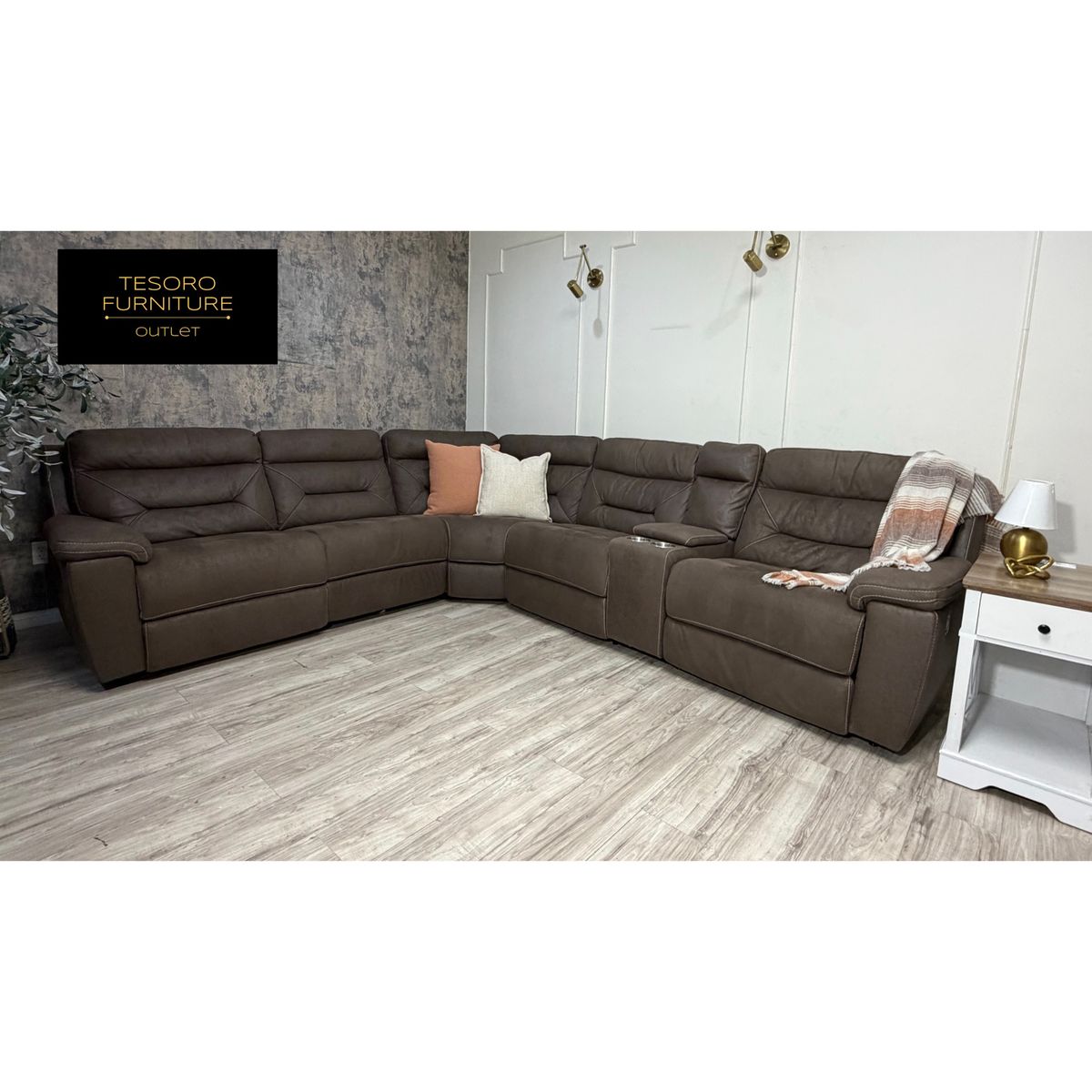 FLETCHER FABRIC RECLINER SECTIONAL