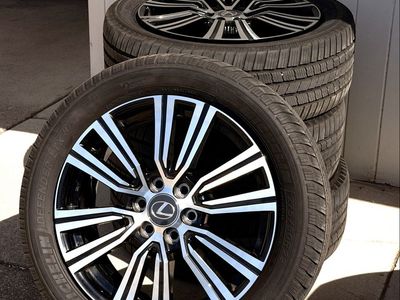 OEM Lexus LX600 22” Wheels + Michelin Defender LTX M/S Tires — Set of 4