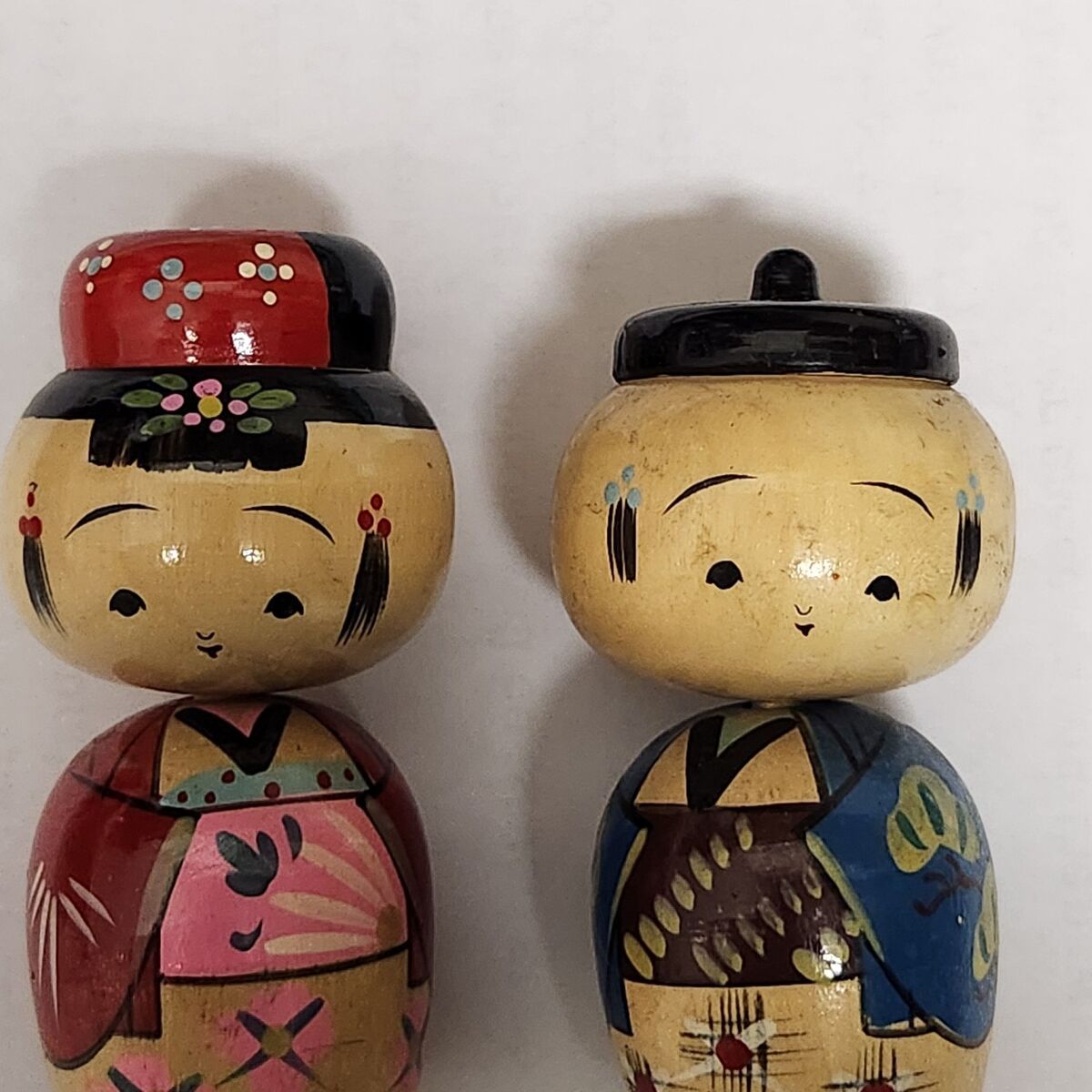 vintage oriental salt and pepper set, bobbleheads