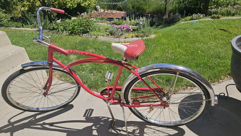 Vintage Schwinn Typhoon Cruiser Bicycle - Red, Classic Style, Coaster Brake