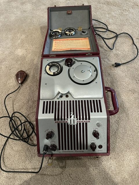 Vintage wire recorder