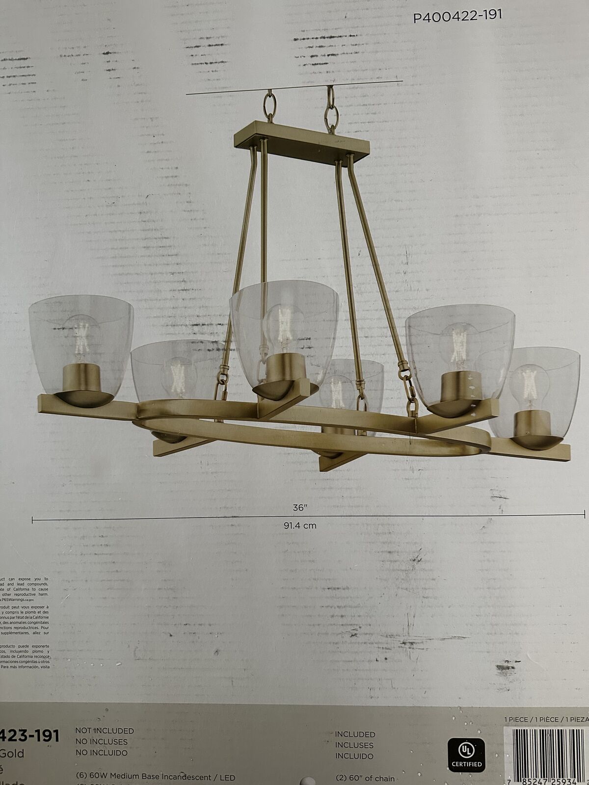 Brand New Chandelier Kitchen Light