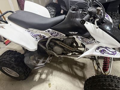 2006 Honda TRX450ER- White and Black with Custom Graphics