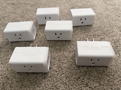 TP-Link Kasa Wi-Fi Smart Plug Slim Edition KP100 - set of 6