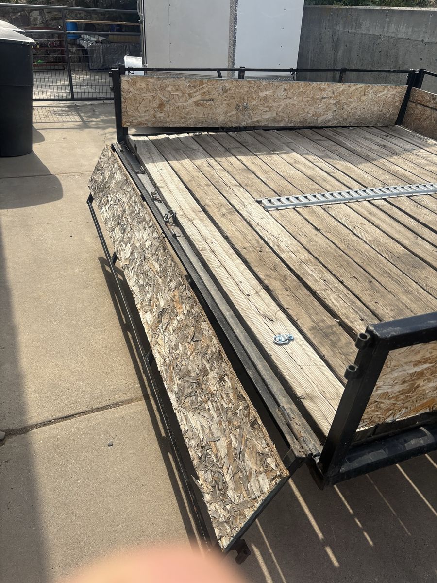 Utility Trailer with Wood Deck & Removable Sides - Great for Hauling
