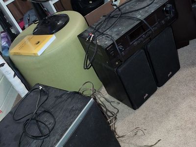 Sony STR-DH130 Receiver + Polk Audio Speakers & PSW10 Subwoofer – Working 2.1 Home Audio Setup