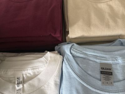 Men’s adult short sleeve plain shirts
