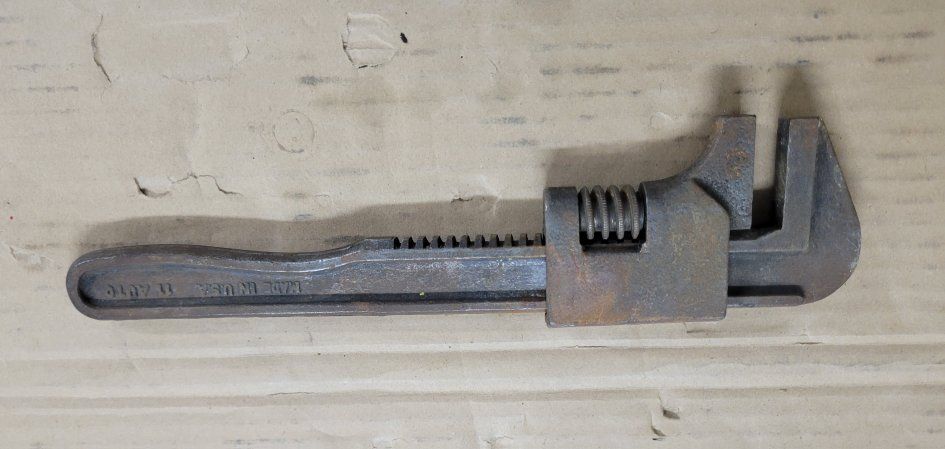 Vintage 11 AUTO Adjustable Monkey Wrench - Made in USA