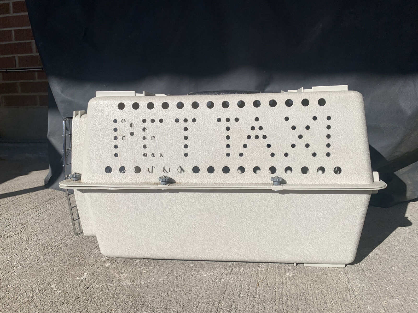 Cat carrier & supplies