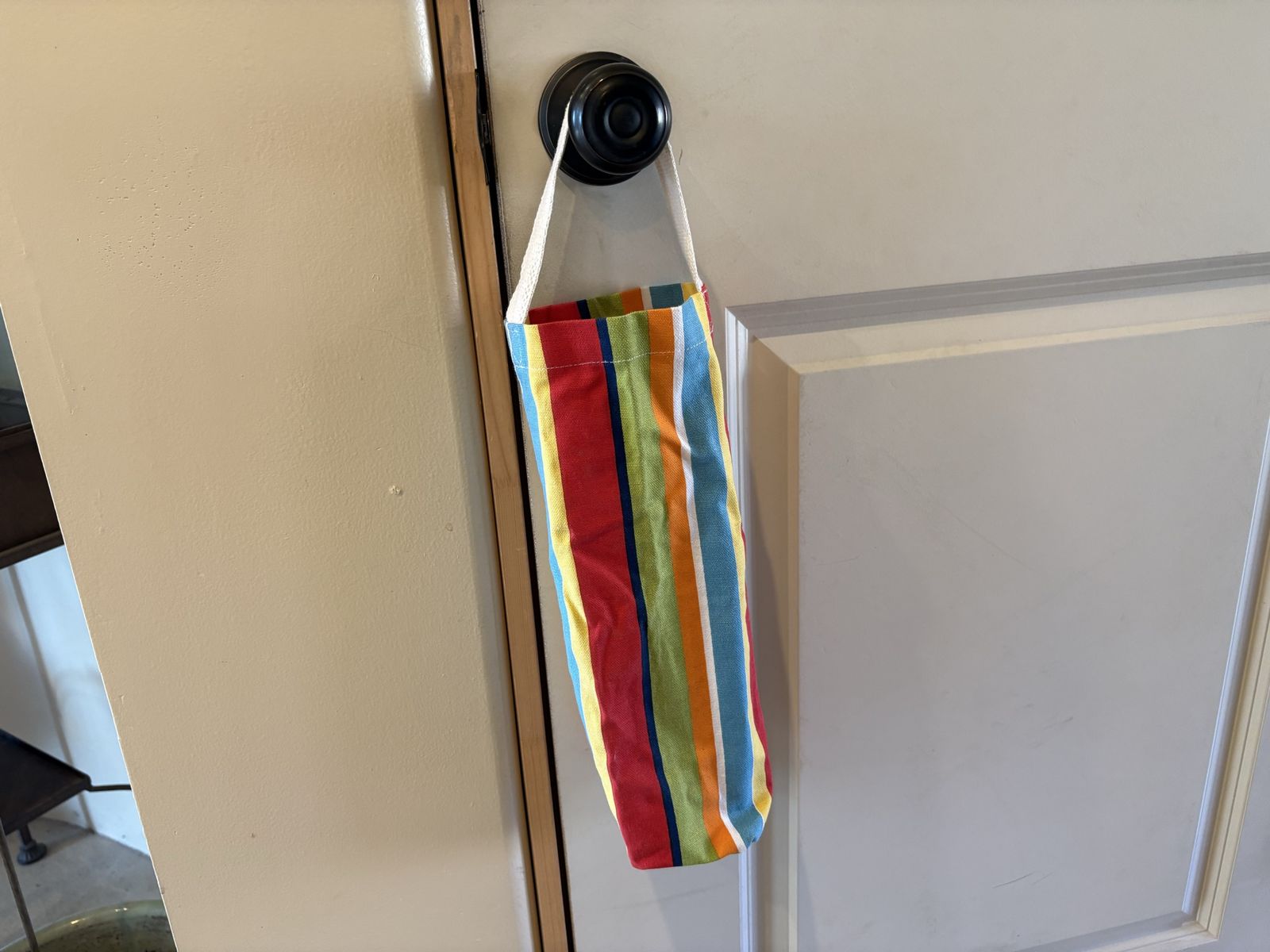 Skinny Colorful Striped Canvas Bag