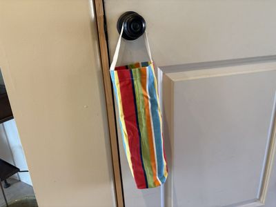 Skinny Colorful Striped Canvas Bag