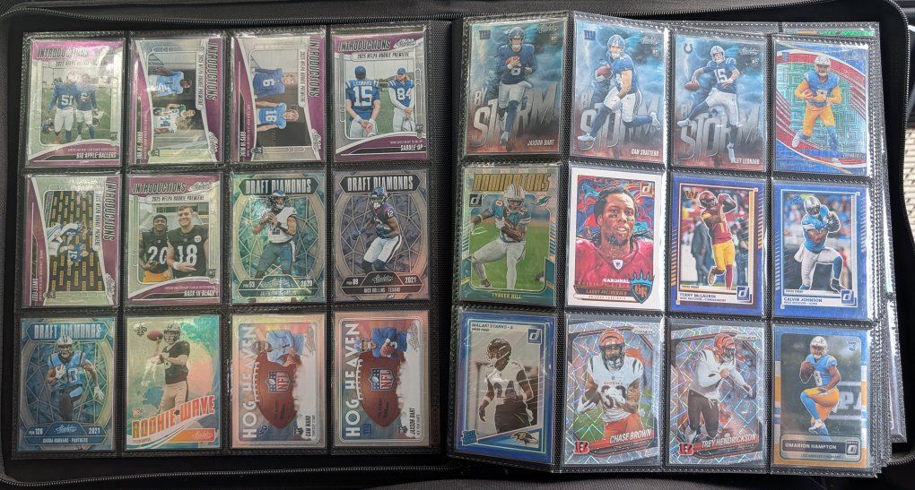 Huge Collection of Football Cards - Rookies, Inserts, & Numbered Autos - Both Panini and Topps Cards.