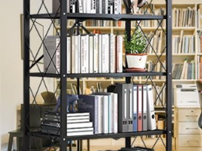 New - Storage Shelves 5-Tier Garage Shelving Unit, Heavy Duty Storage Rack w/ Wheels, 2 Pack