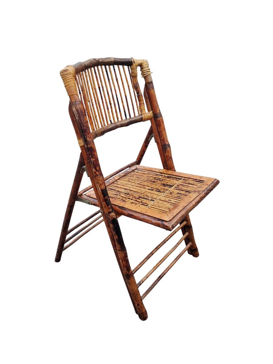 Bamboo Folding Patio Chair