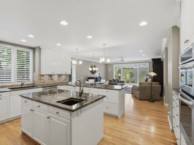 Kitchen cabinets and granite countertop