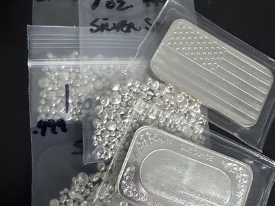 5 oz total .999 fine silver. Shot and bars