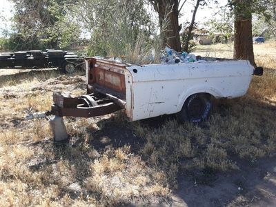 old Ford truck bed trailer