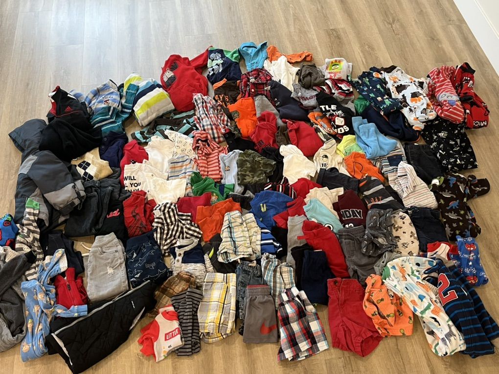114 Piece 12-18 Month Boy Clothes.