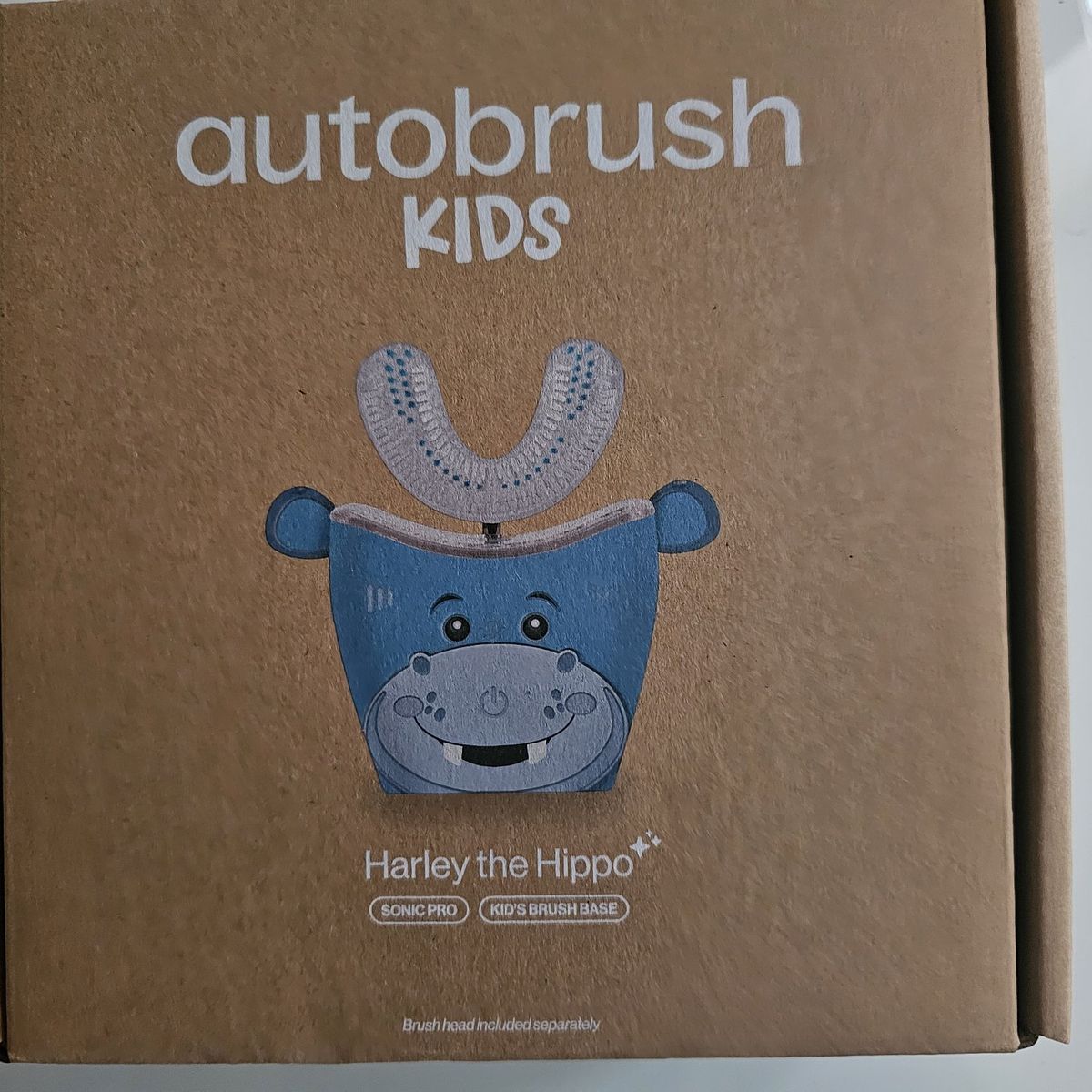 Autobrush Kids Harley the Hippo Sonic Pro Electric Toothbrush Base - New