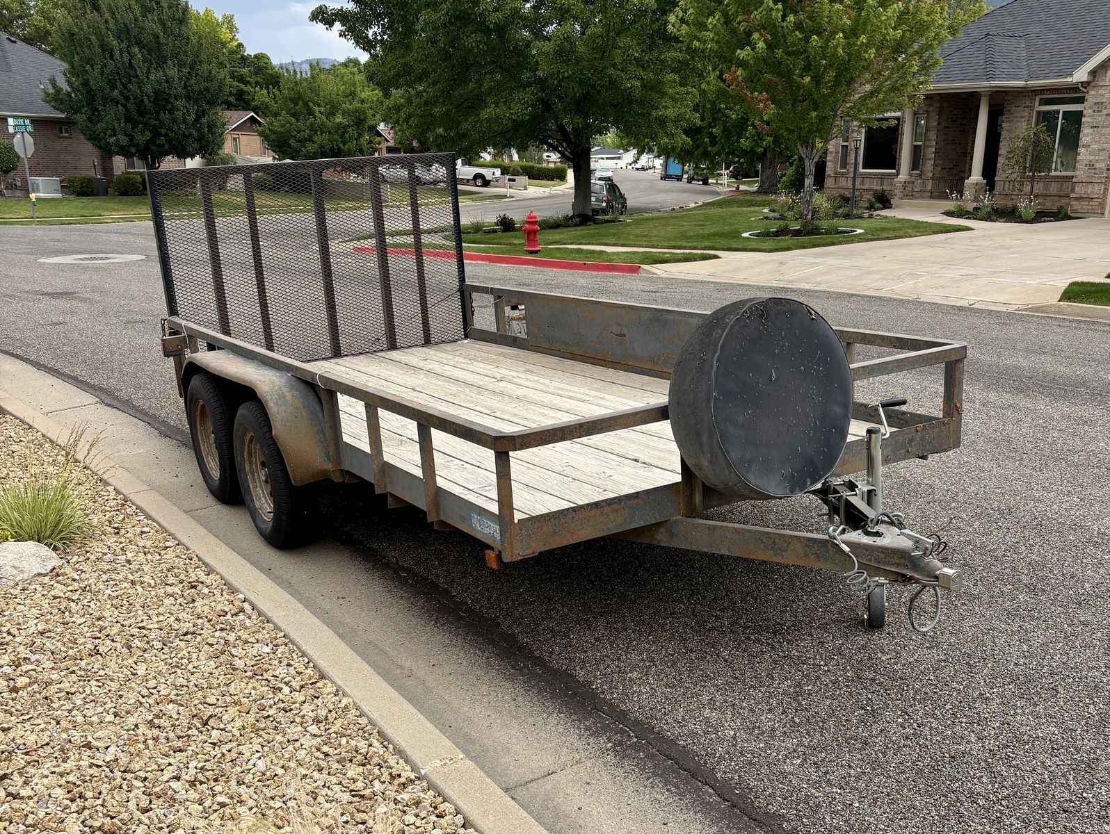 Carson 14 ft. Dual Axle ATV Trailer with New Tires & 4' Gate
