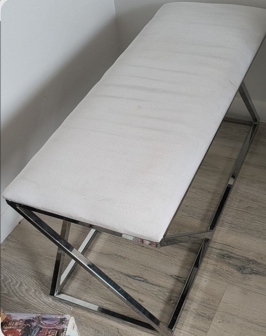 Modern rectangular upholstered bench