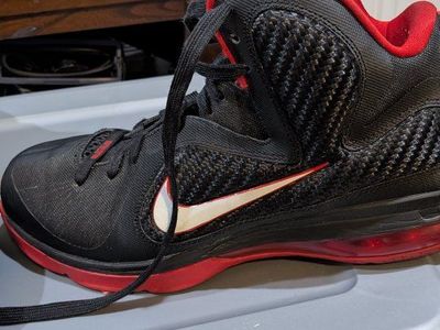 Nike LeBron James 9 Miami Heat Basketball Shoes Black/Red