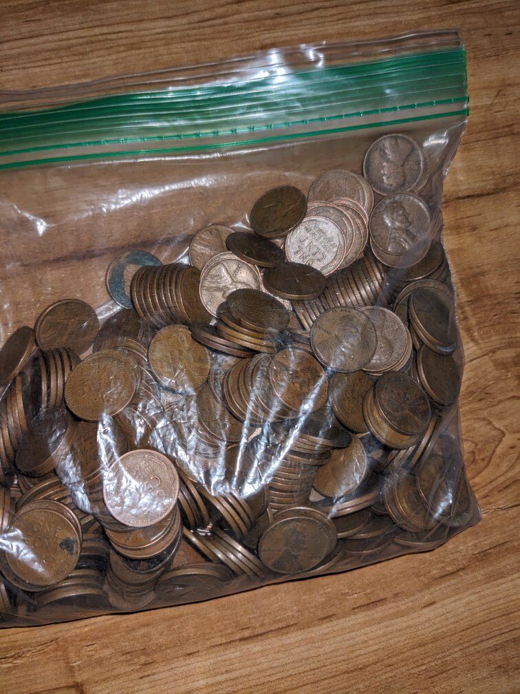 2.8 pounds of wheat pennies