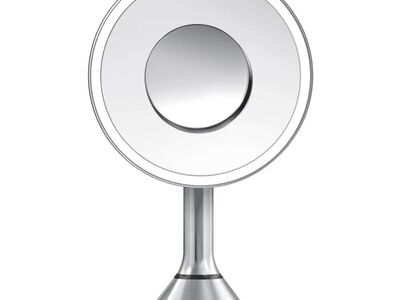 Simplehuman ST3200 8in LED Sensor Vanity Mirror 5x & 10x 1284392 #100154