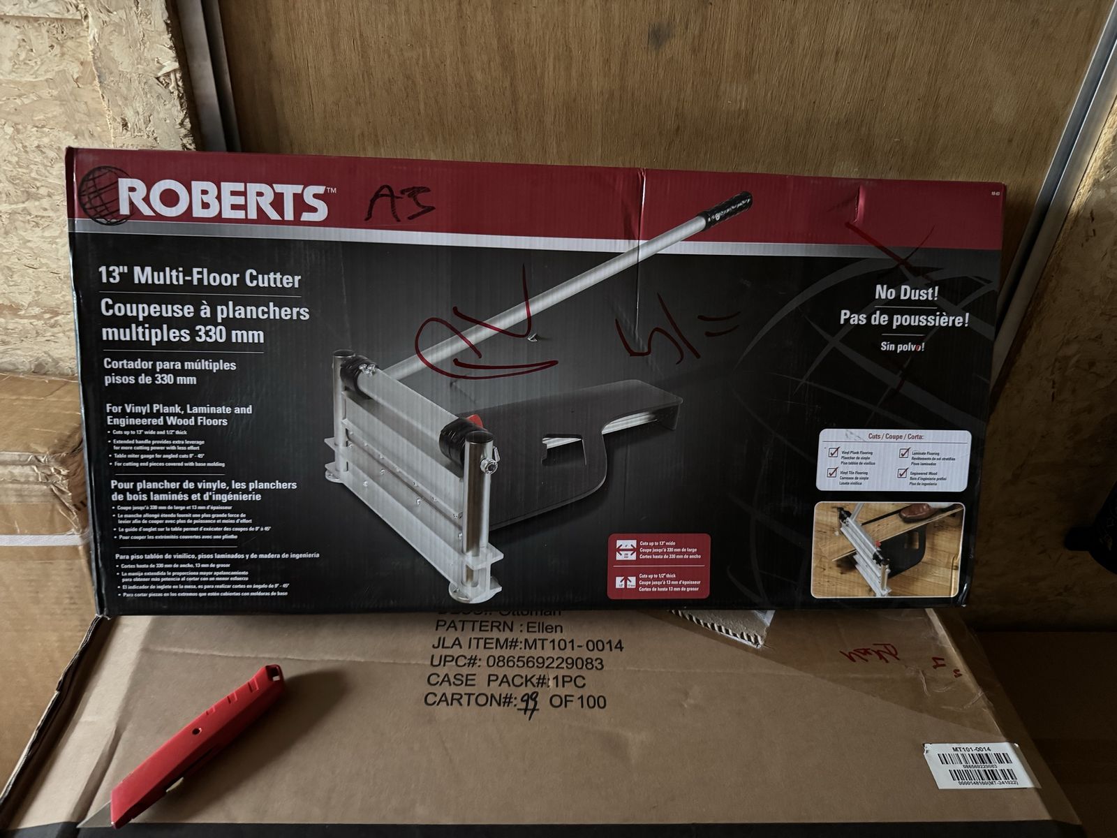 ROBERTS 13" Multi-Floor Cutter for Vinyl Plank, Laminate & Engineered Wood - No Dust MT101-0014
