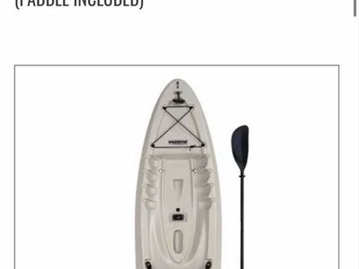 Lifetime Hydros Angler 85 Sit-On-Top Fishing Kayak with Paddle - Sandstone