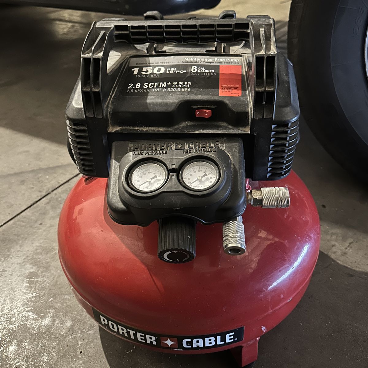 Porter Cable 6 gal Air Compressor