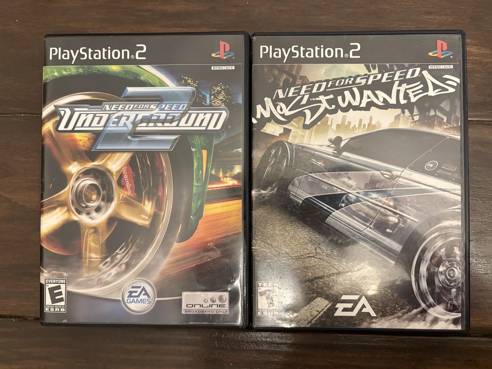 Need for Speed Underground 2 and Most Wanted for PS2