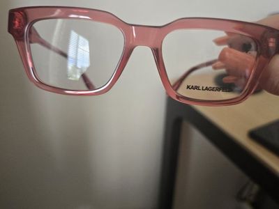 Karl Lagerfeld KL6152 Pink Transparent Eyeglass Frames 52-17-140 Never worn. You can have your own prescription lens installed.