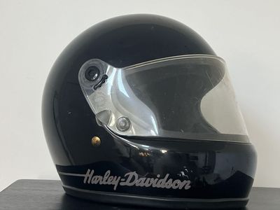 Vintage Harley-Davidson Bell Full Face Helmet | Sz L | Vintage Display