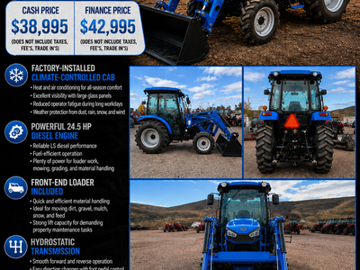 NEW LS 42 HP CAB TRACTOR & LOADER – READY TO WORK!