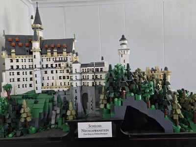 BlueBrixx Neuschwanstein Castle - Built Display Piece