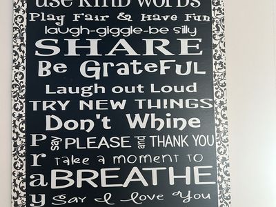 Large "Dream Big” Inspirational Wood Wall Sign – Farmhouse / Family Décor