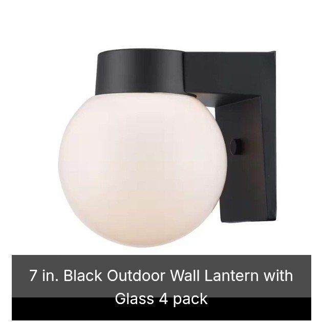 4 pack Outdoor Wall Lanterns (NEW)