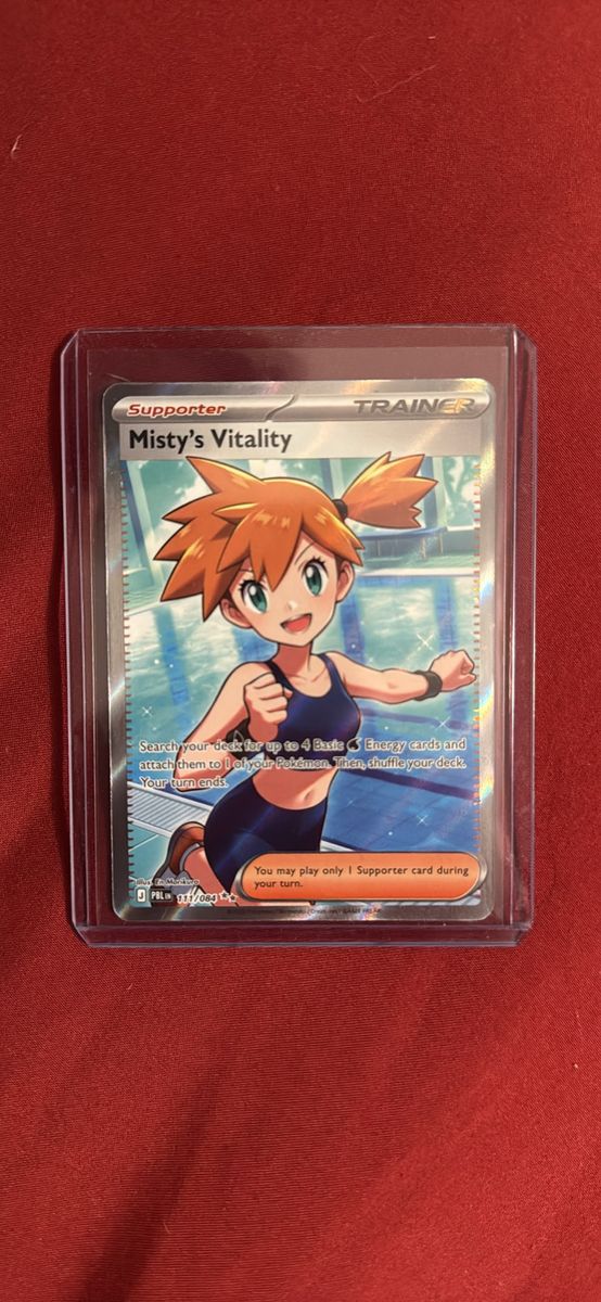 Misty's Vitality Full Art Trainer Card 111/082 - Pokemon TCG Battle Styles Supporter