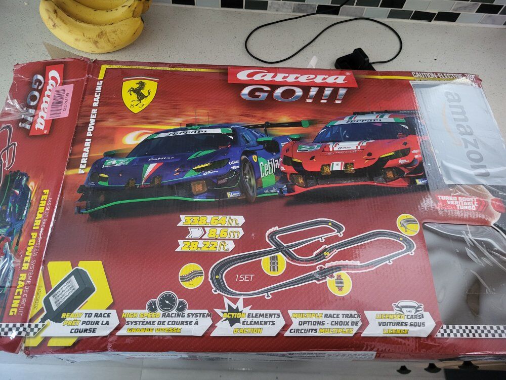 Carrera go slot car track.