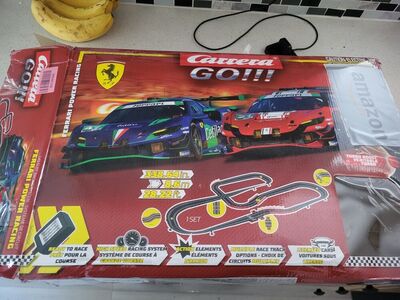 Carrera go slot car track.