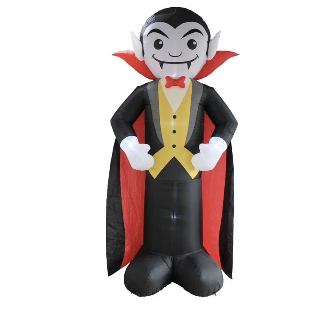 Halloween 12' Dracula Vampire Inflatable Graveyard Cemetery Home Decor Decoration Prop