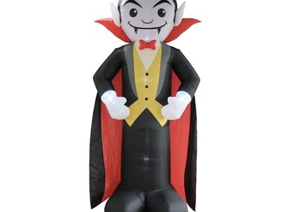 Halloween 12' Dracula Vampire Inflatable Graveyard Cemetery Home Decor Decoration Prop