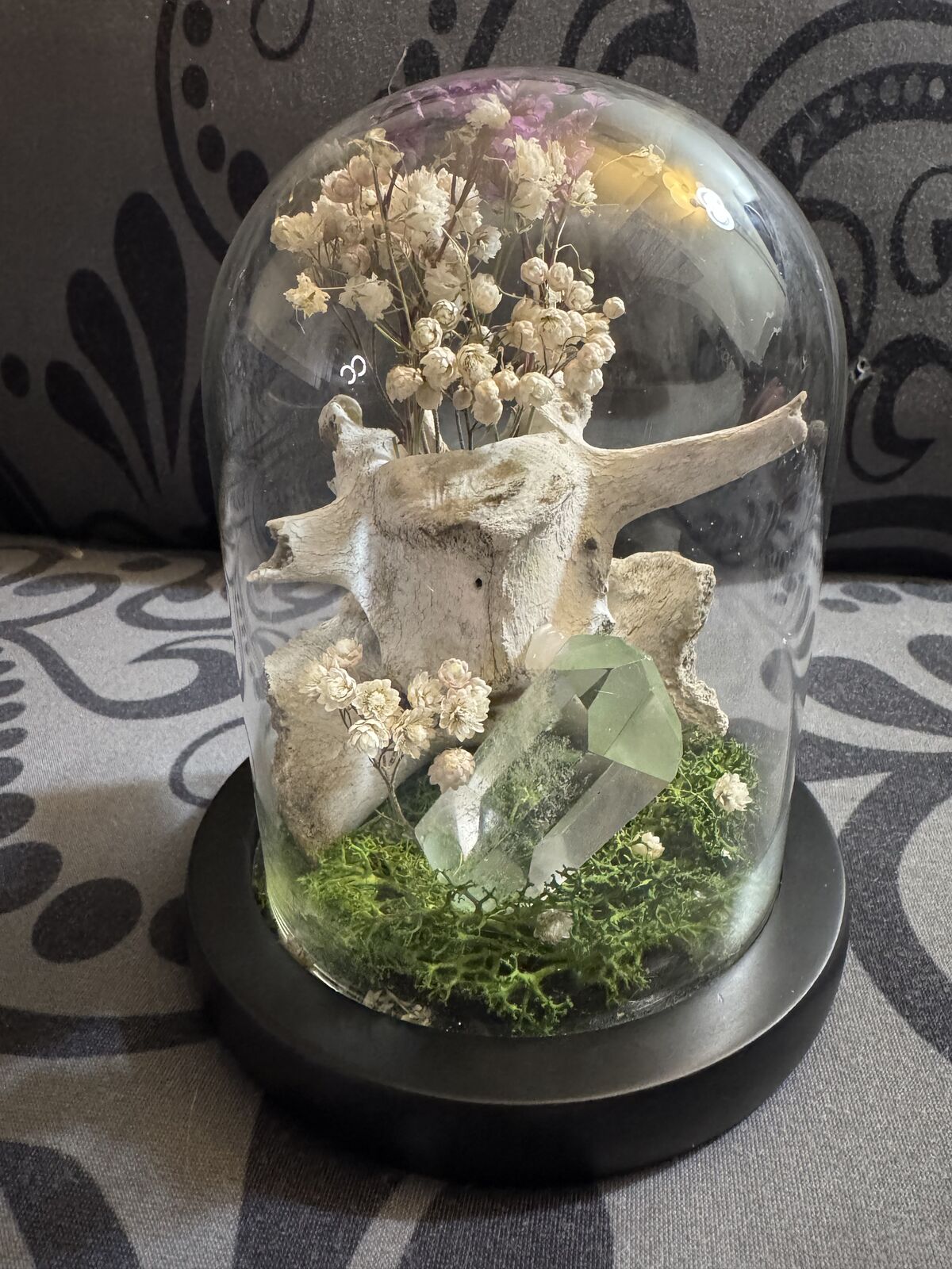 Bone Crystal Art Glass Dome