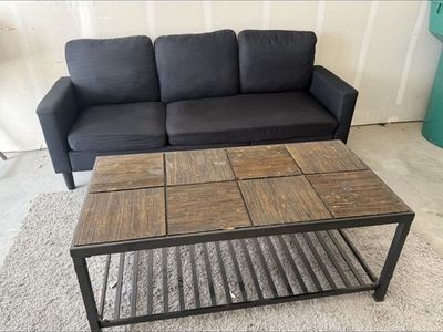 Couch and coffee table