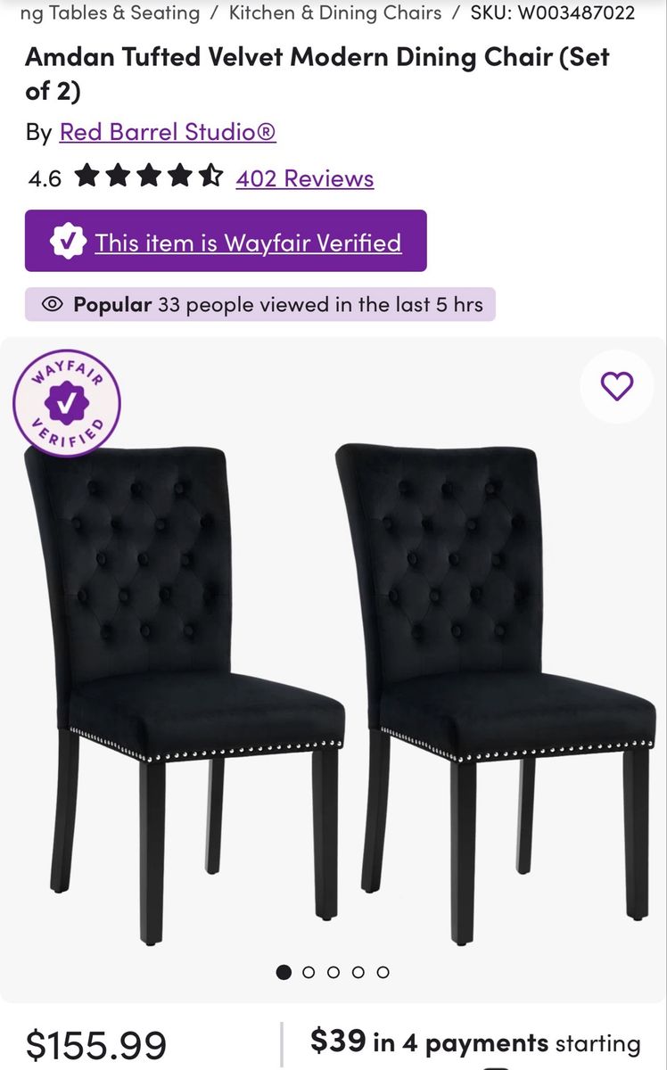 2 black chairs