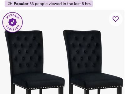 2 black chairs