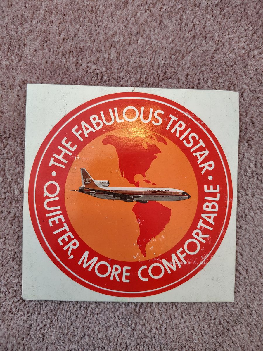 Vintage Lockheed l1011 sticker